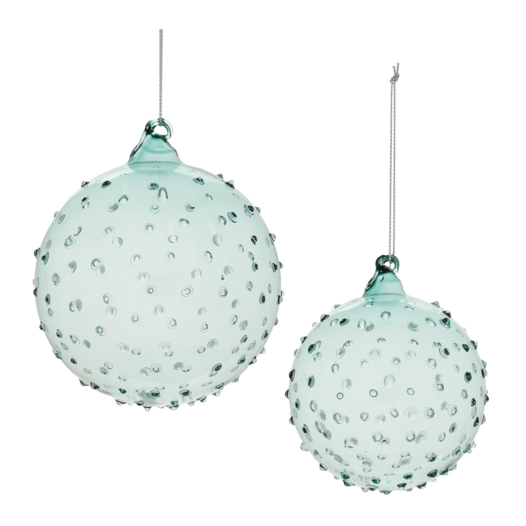 Hobnail Glass Ball Ornament (Set of 12)