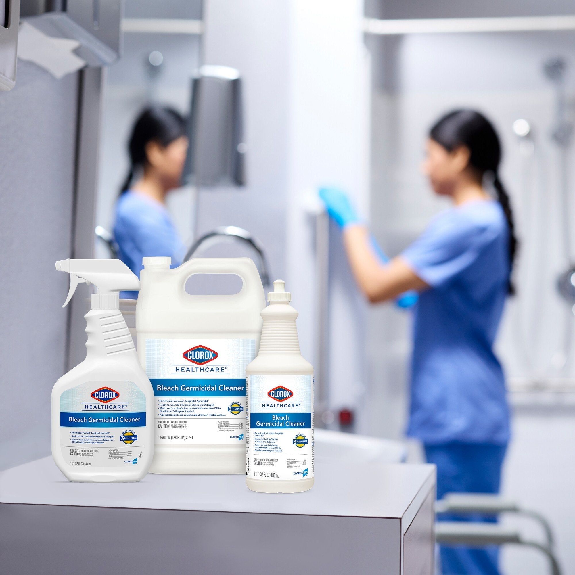 Clorox Healthcare® Bleach Germicidal Cleaner, Spray Bottle, 32 oz. 68970
