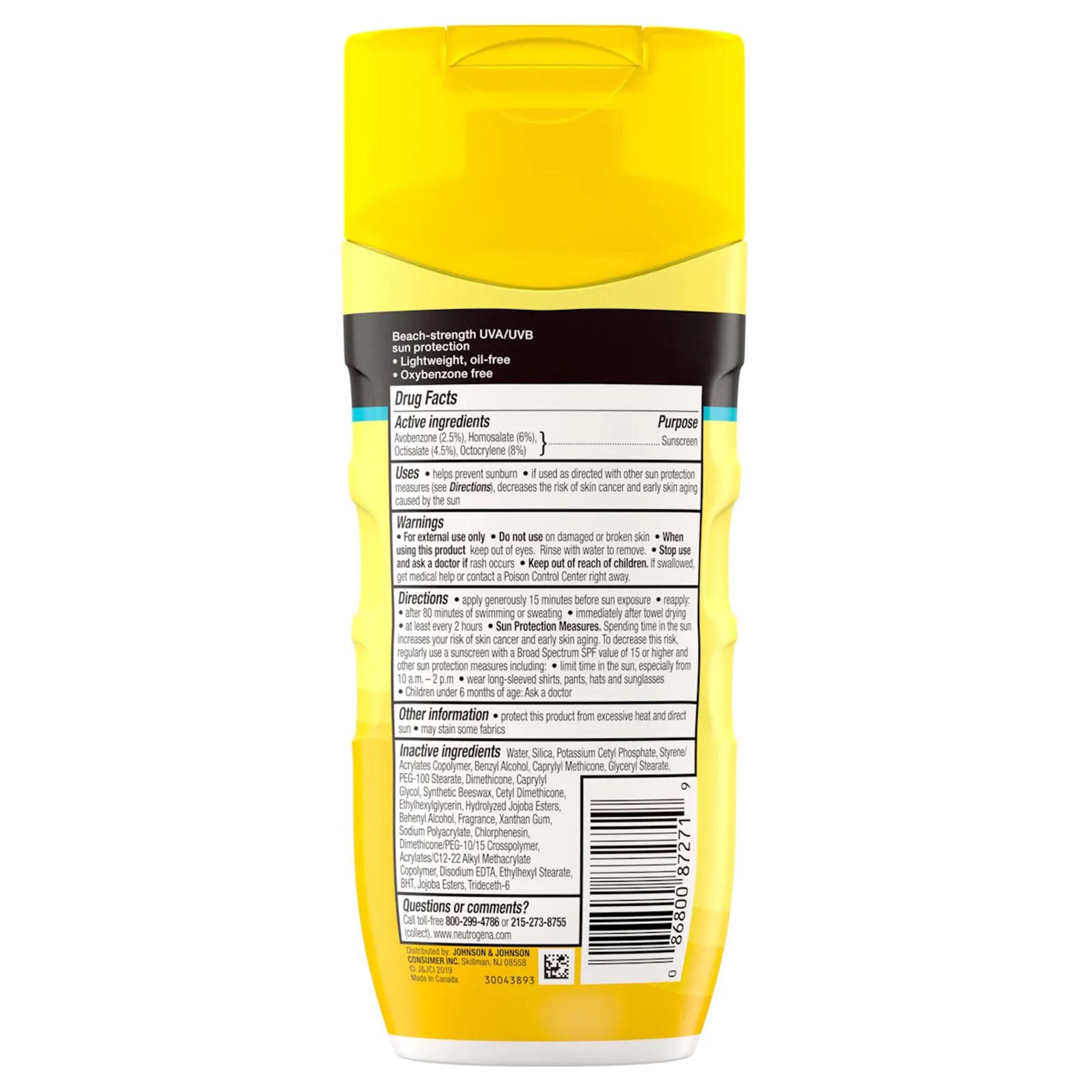 Neutrogena® Beach Defense® Water + Sun Protection Sunscreen Lotion, SPF 30 08680087271