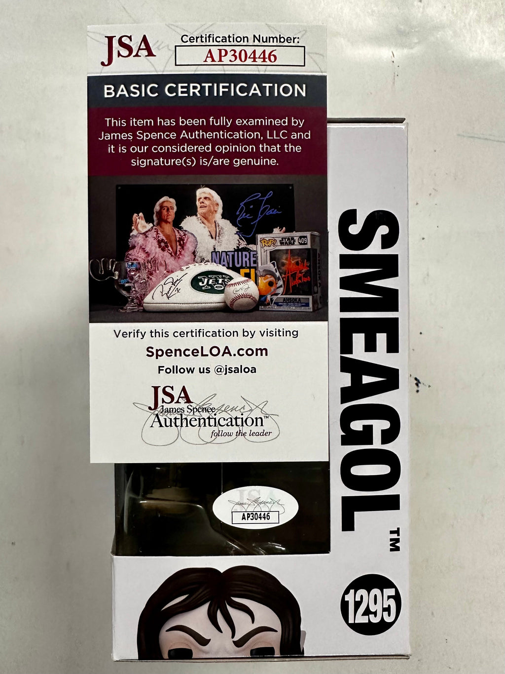 Andy Serkis Signed Smeagol Lord Of The Rings 2022 Funko Pop! #1295 With JSA COA