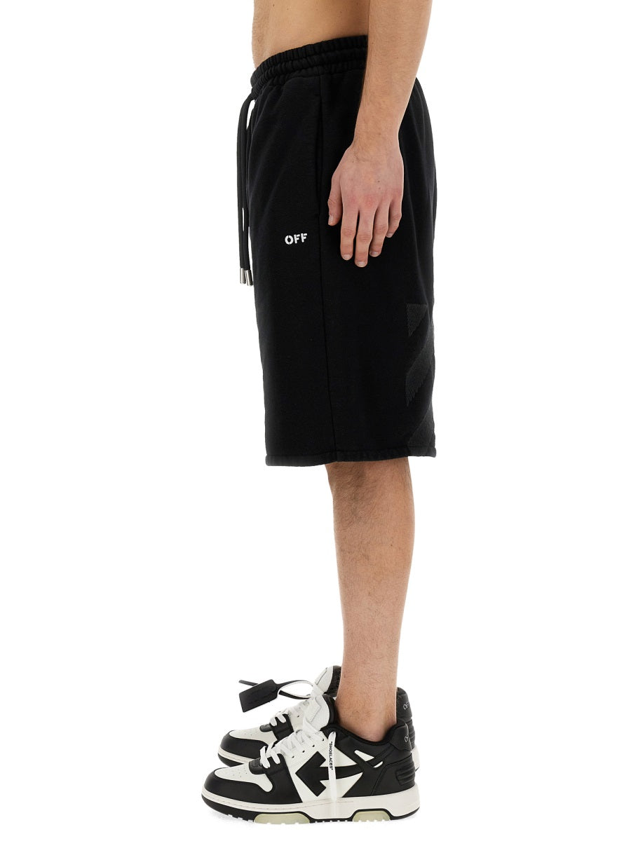 Off-White Men Bermuda With Logo