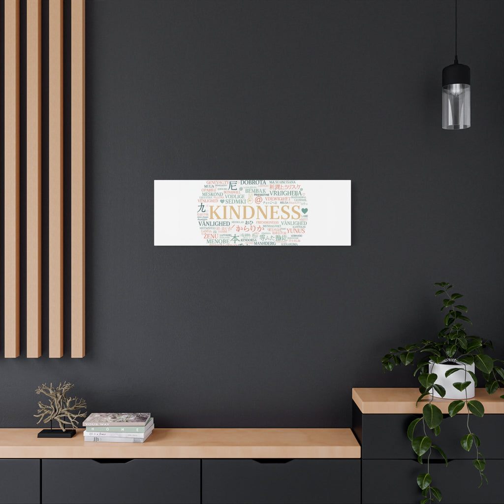 Kindness Word Cloud Canvas | Fresh Start Minimalist Wall Art