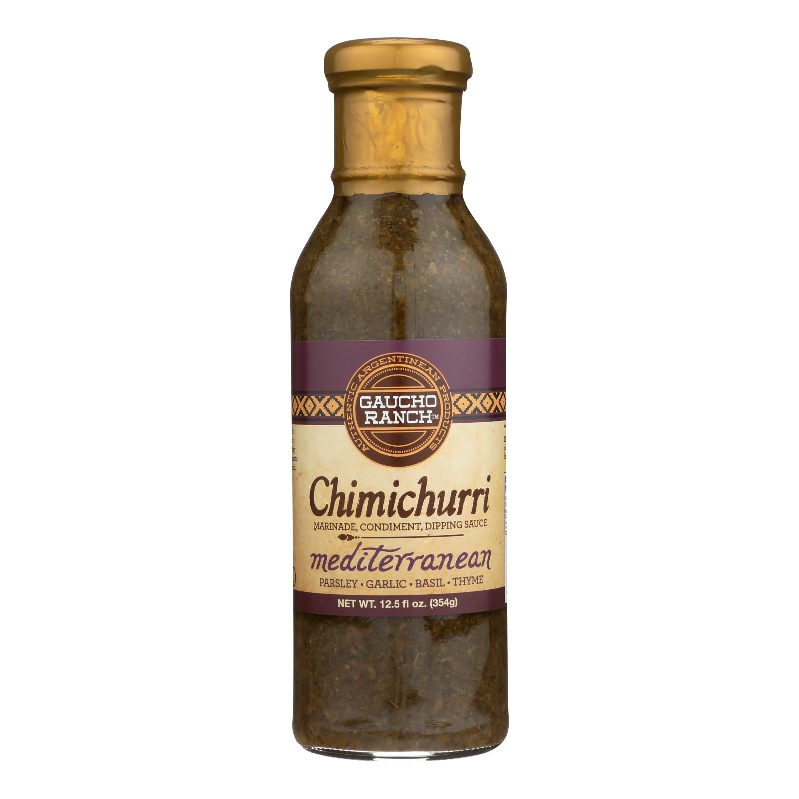 Gaucho Ranch Mediterranean Chimichurri Seasoning, 12.5 Oz, Pack of 6
