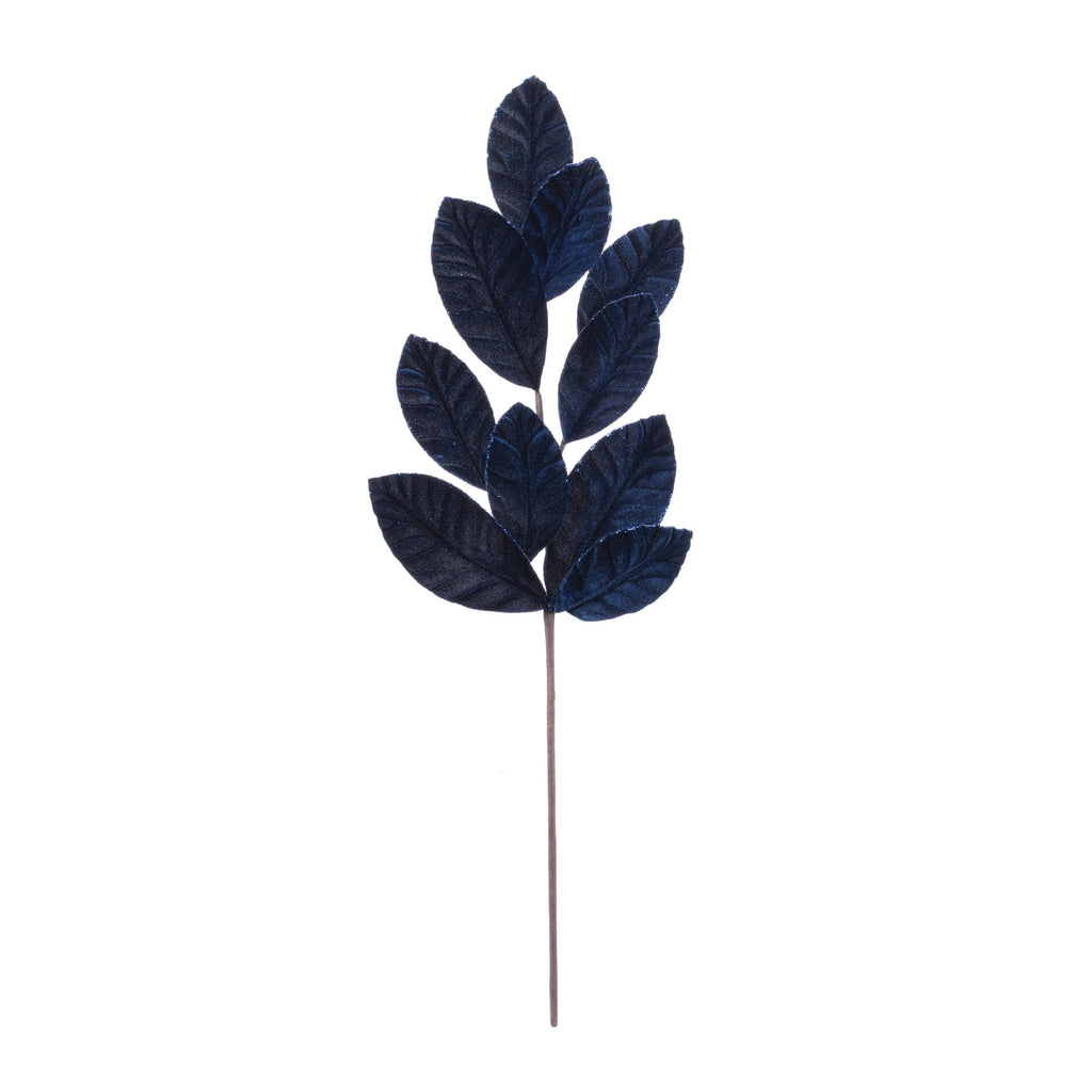 Glittered Magnolia Leaf Spray (Set of 12)