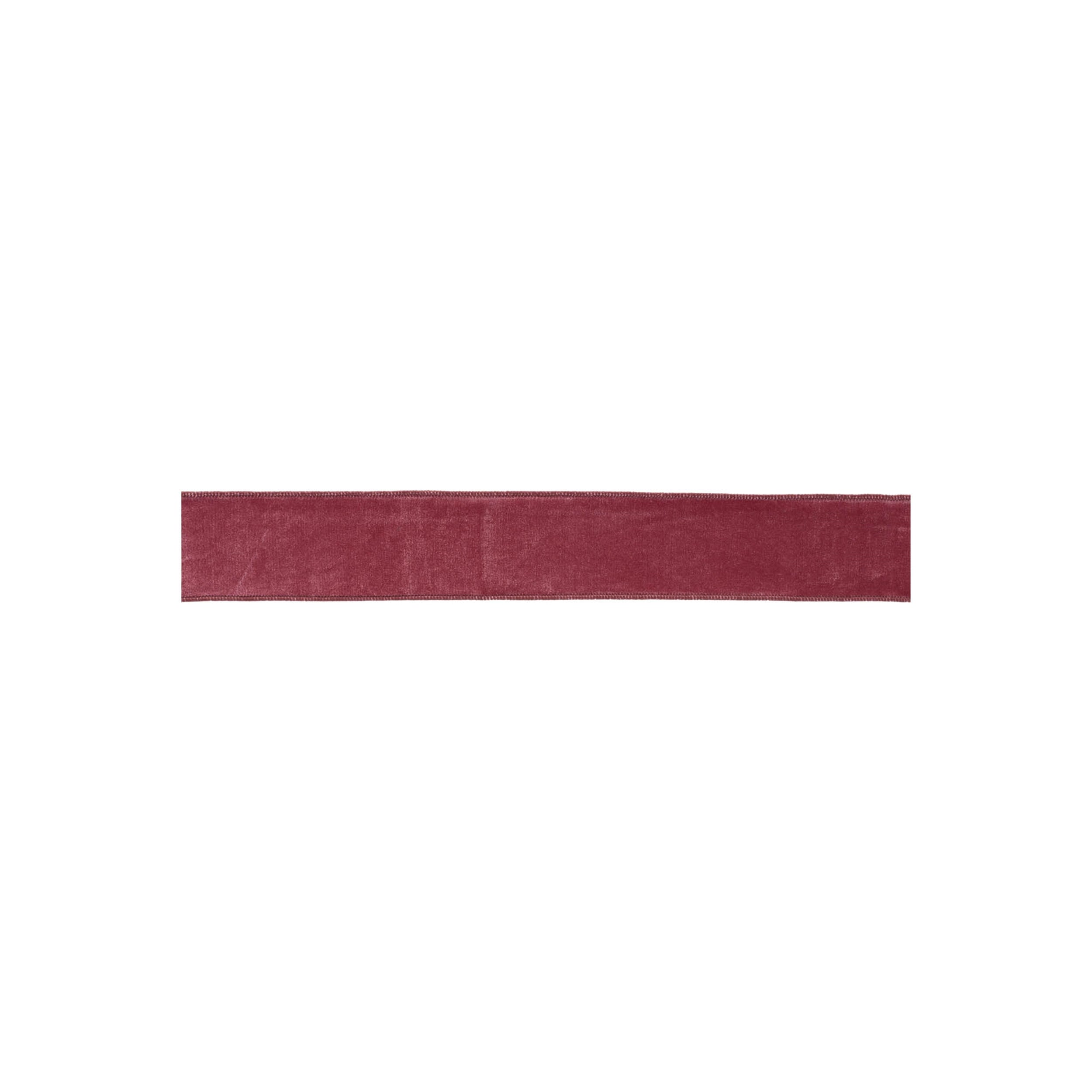 Mauve Red Wired Ribbon 2.5" x 10 Yds.
