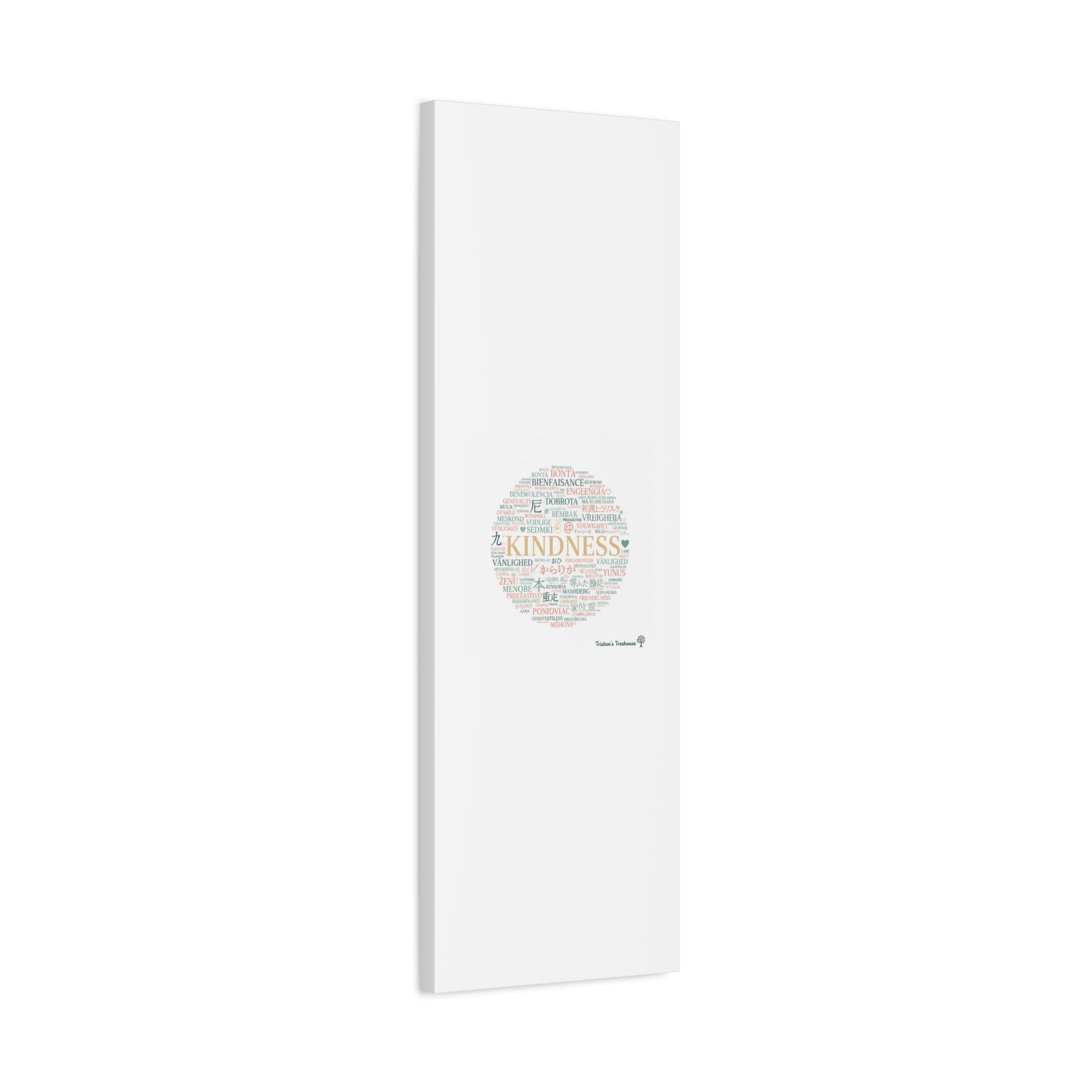 Kindness Word Cloud Canvas | Fresh Start Minimalist Wall Art