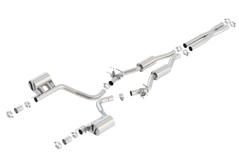 Borla 15-16 Dodge Charger SRT 392 6.4L No Tip Single Split Rear Exit Touring w/ Valves Exhaust 140670