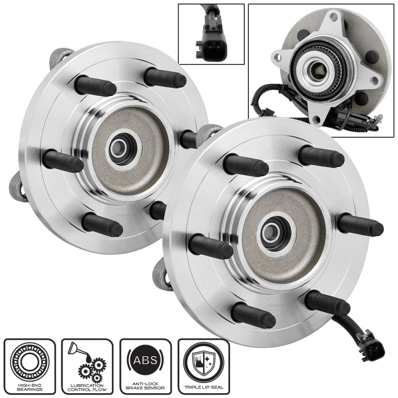SPYDER xTune Wheel Bearing and Hub 4WD Ford F-150 11-14 - Front Left and Right BH-515142-42 9939297