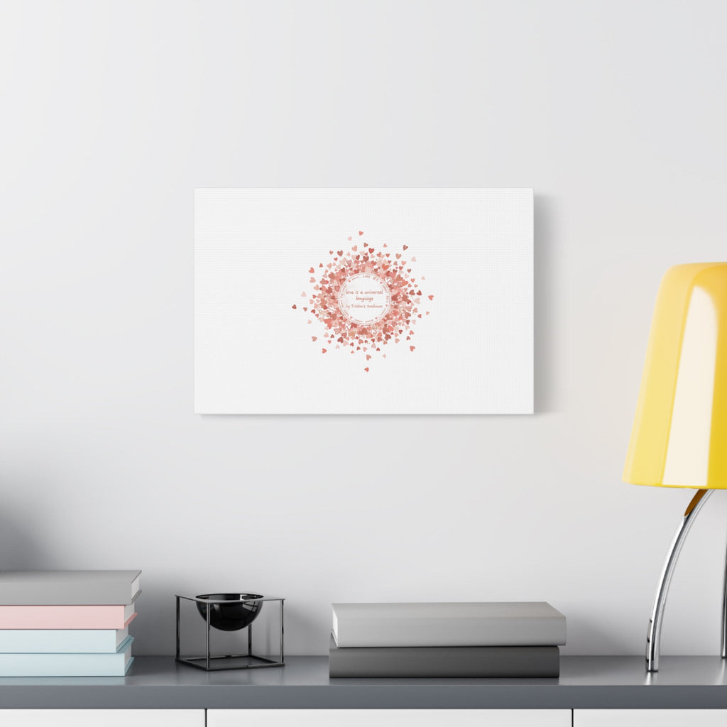 Tiny Heart Confetti Canvas | Matte Stretched Wall Art