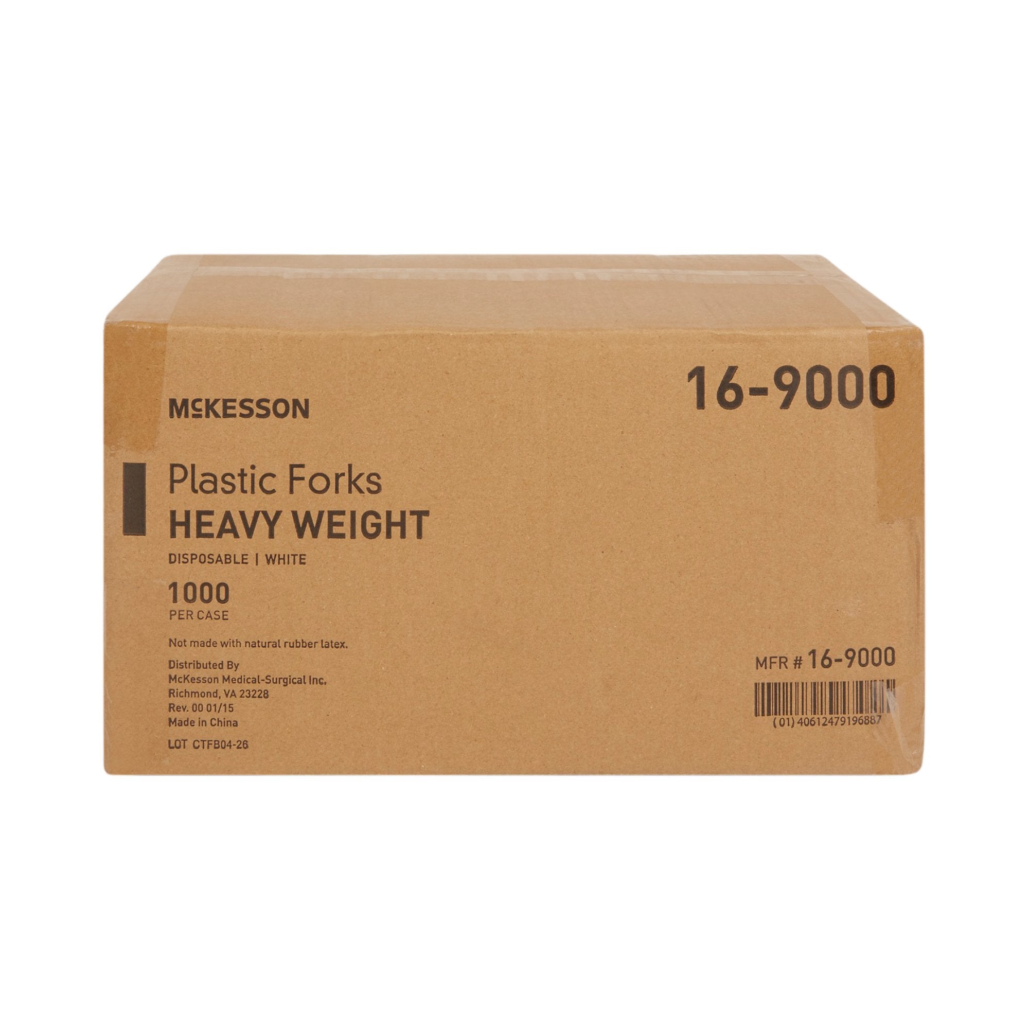 McKesson Polypropylene Fork, White 16-9000