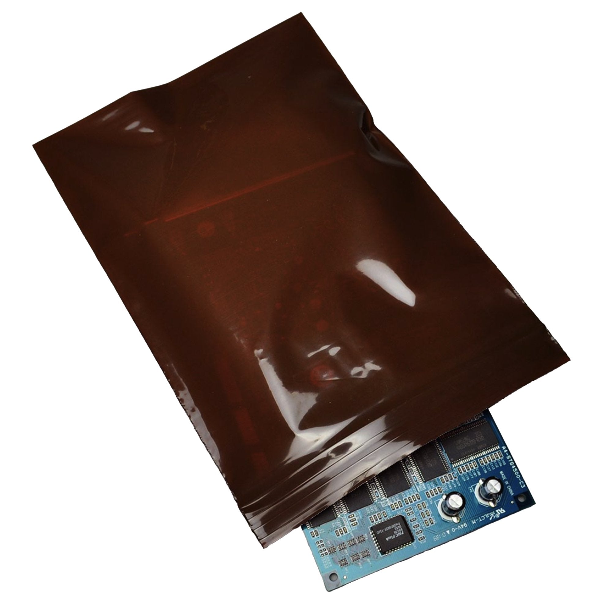 LK® Plastics Amber Zipper Reclosable Bag, 3 Mil, 12 x 12 in. FAM31212