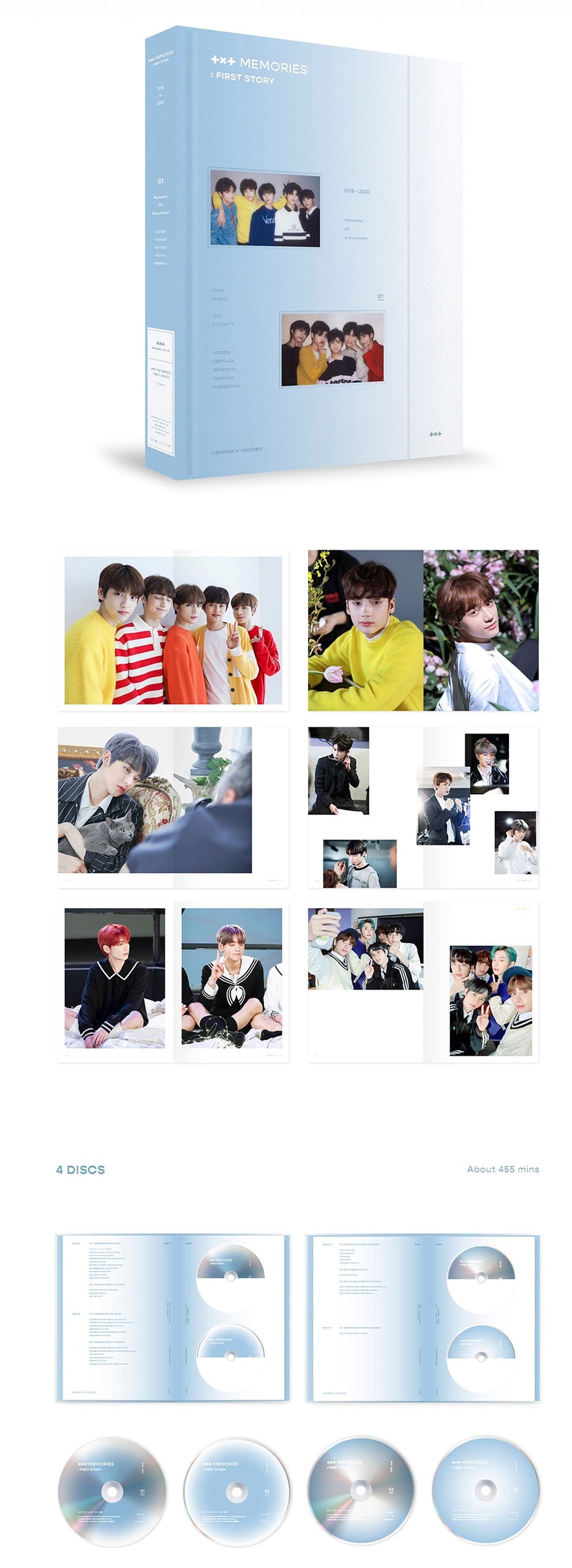 Official TXT Memories:  First Story DVD (4 Disc)