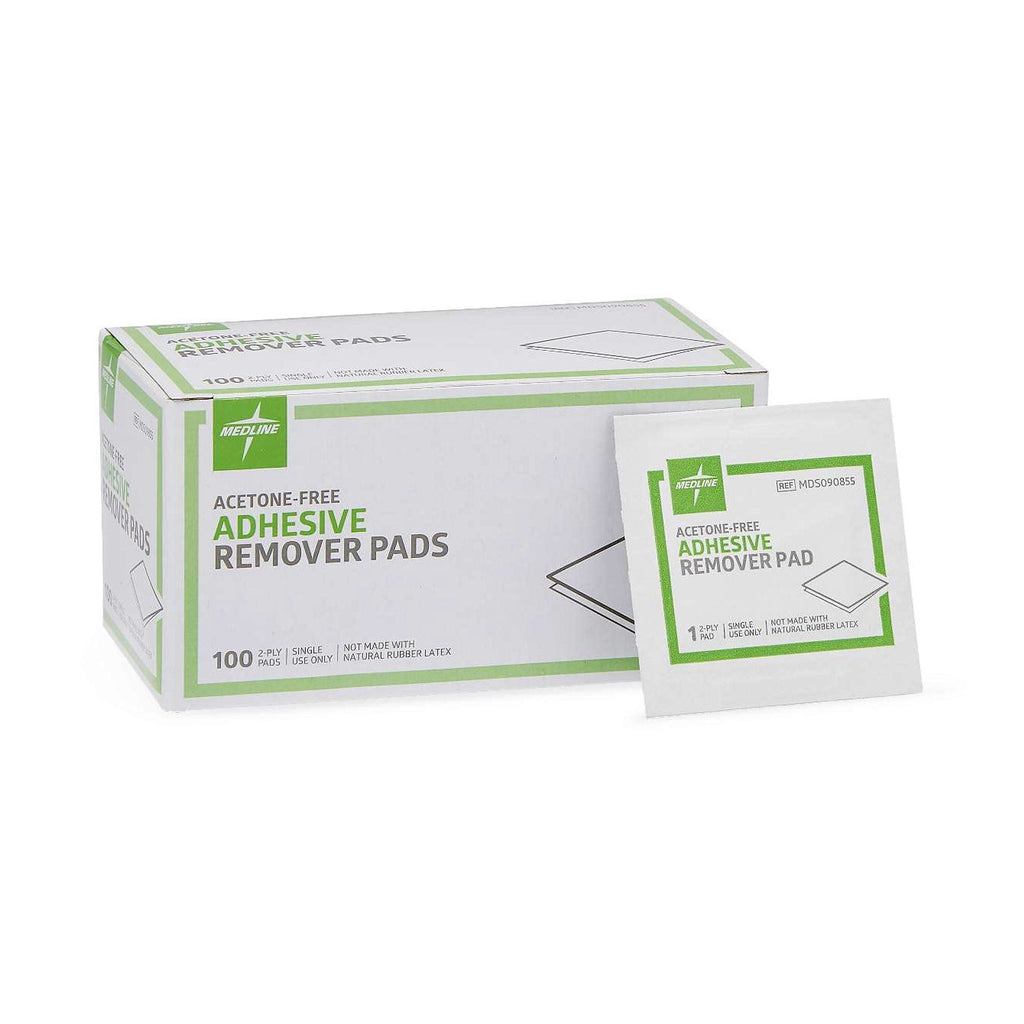 Medline® Adhesive Remover, 1¼ x 1½ Inch Wipe MDS090855