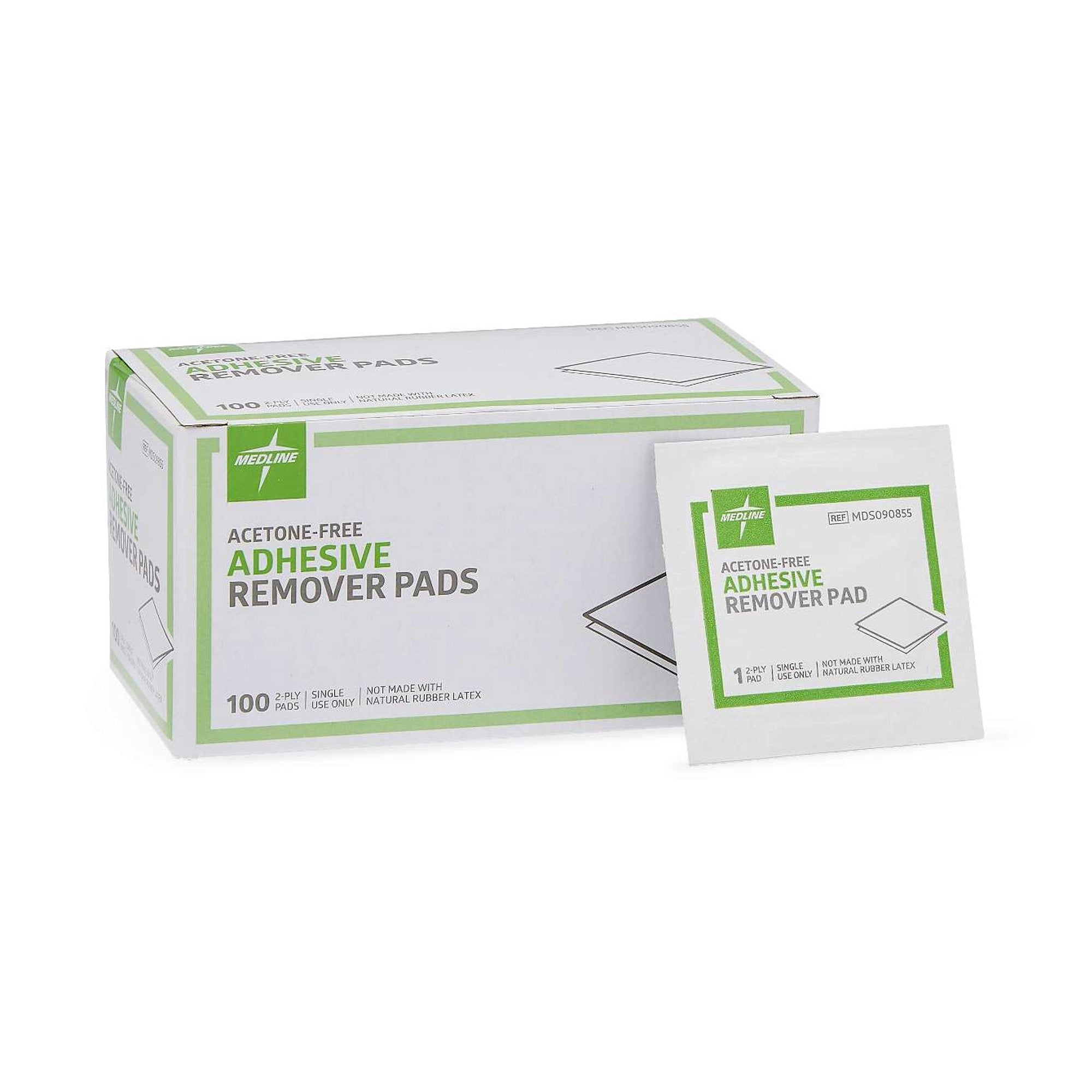 Medline® Adhesive Remover, 1¼ x 1½ Inch Wipe MDS090855