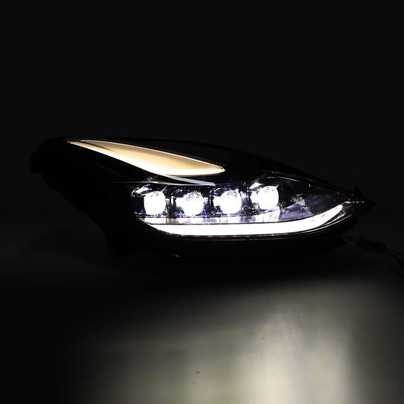 AlphaRex 17-22 Tesla Model 3/20-23 Model Y NOVA LED Proj Headlights Alpha-Blk w/Actv Lgt & Seq.Sig 880859 *Discontinued