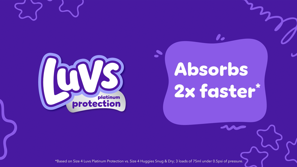 Luvs Platinum Protection Baby Diapers Size 4, 198 Count