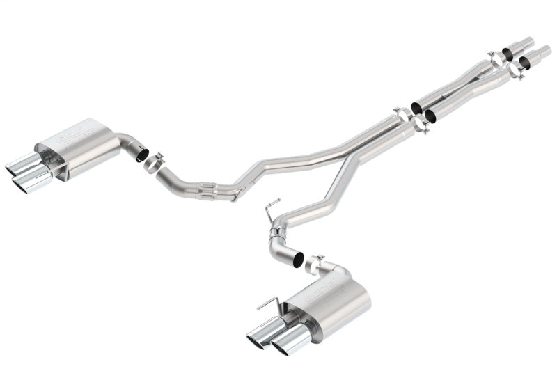 Borla 2018 Ford Mustang GT 5.0L AT/MT (w/o Valves) ATAK 3in Cat-Back Exhaust w/Polished Tips 140746
