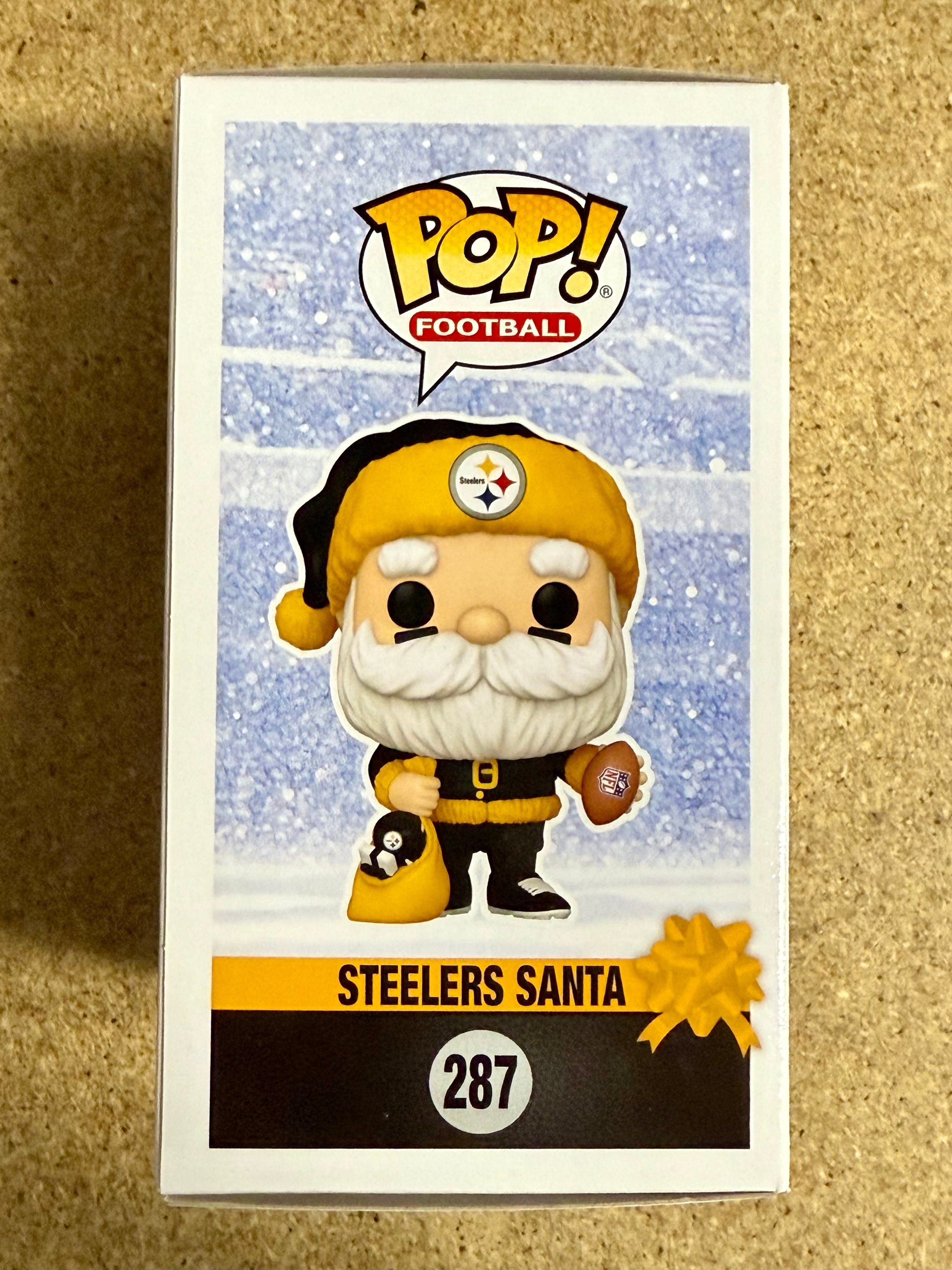 Donnie Iris Signed NFL Pittsburgh Steelers Santa Funko Pop! #287 With JSA COA