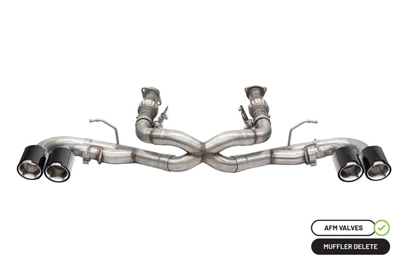 CORSA Performance Corsa 20-23 Chevrolet Corvette C8 RWD 3in Xtreme Cat-Back Exhaust w/4.5in Carbon Fiber Polished Tips 21102CF