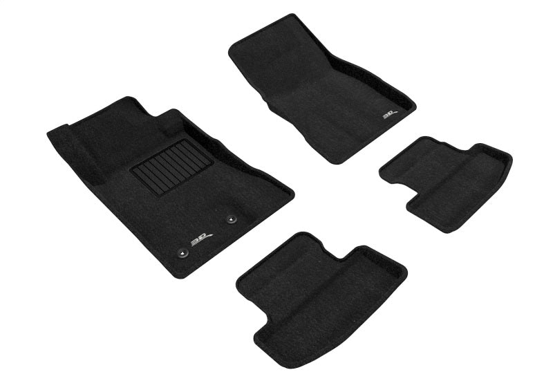 3D MAXpider 15-22 Ford Mustang Elegant 1st 2nd Row (2 Eyelets) - Floor Mat Set (Black) L1FR08504709