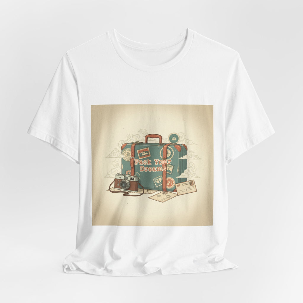 Retro Travel Postcard Tee | passport stamp, wanderlust design