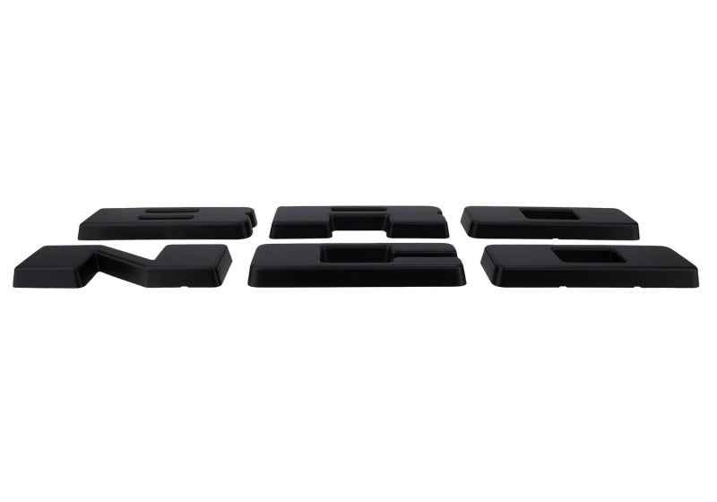 Ford Racing 2021+ Bronco Grille Lettering Overlay Kit - Black M-1447-BLMB