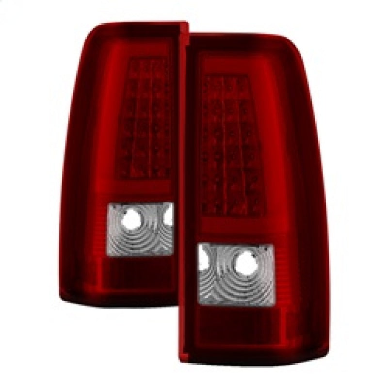 SPYDER xTune Chevy Silverado 1500/2500/3500 99-02 / Version 3 Tail Lights Red Clear ALT-ON-CS99V3-LBLED-RC 9038792