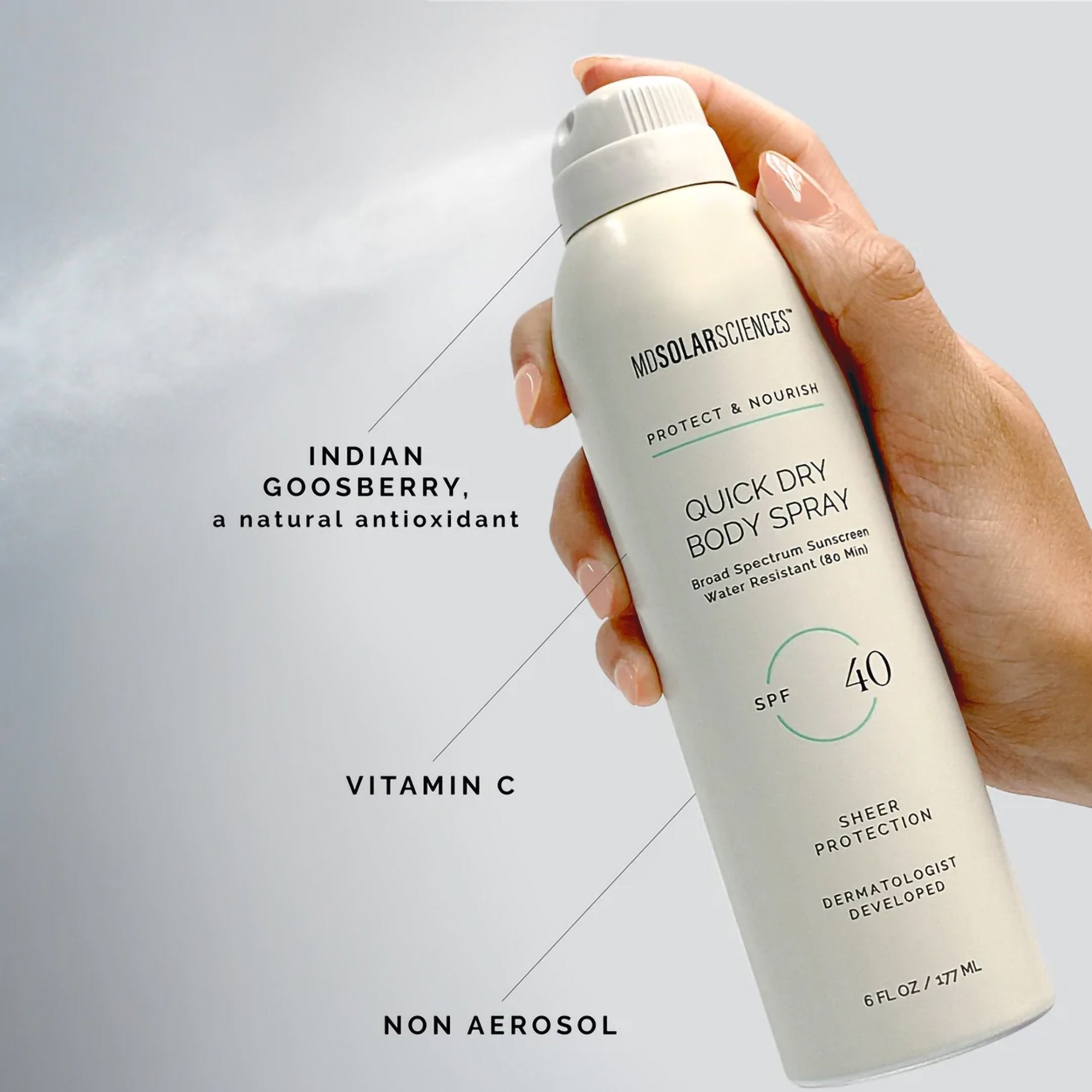 MDSolarSciences® Quick Dry Body Spray Sunscreen 163001
