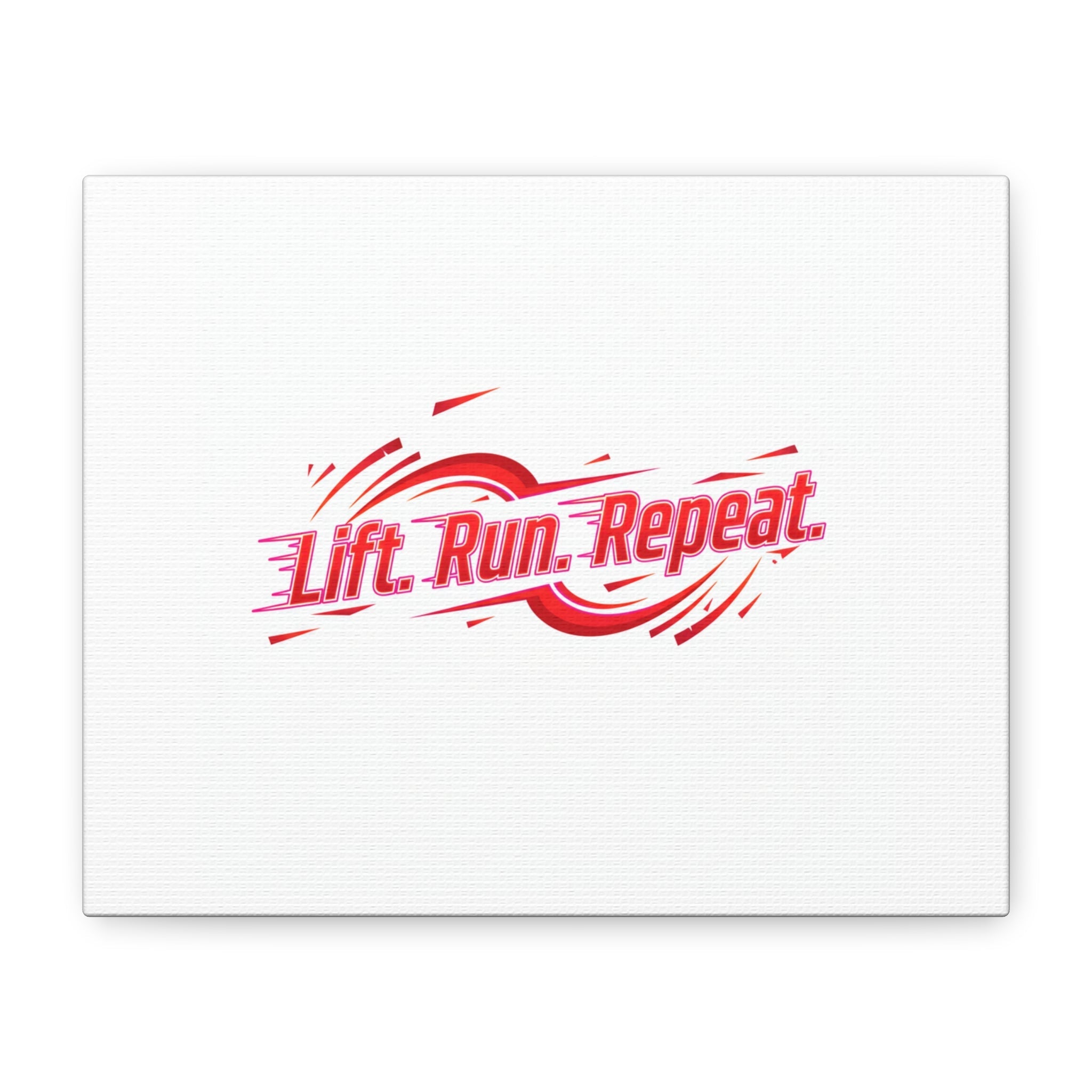 Lift Run Repeat Canvas | Fitness Wall Art, Gym Motivation