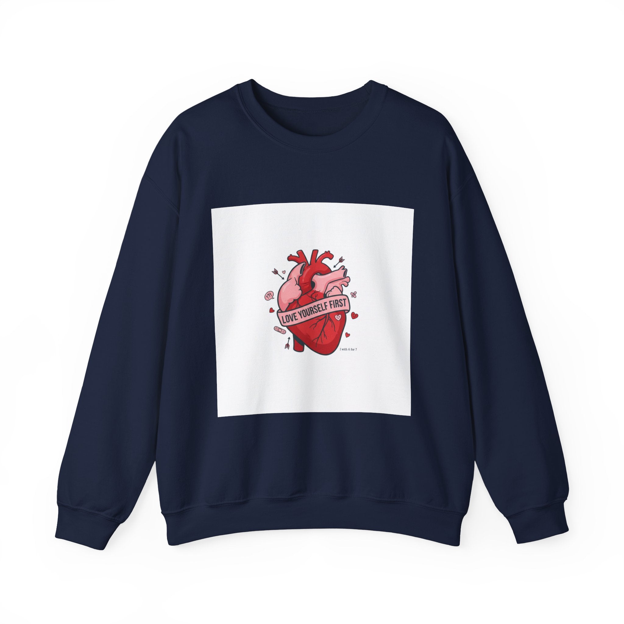 Anatomic Heart Patch Crewneck Sweatshirt | anti love graphic, punk Valentine