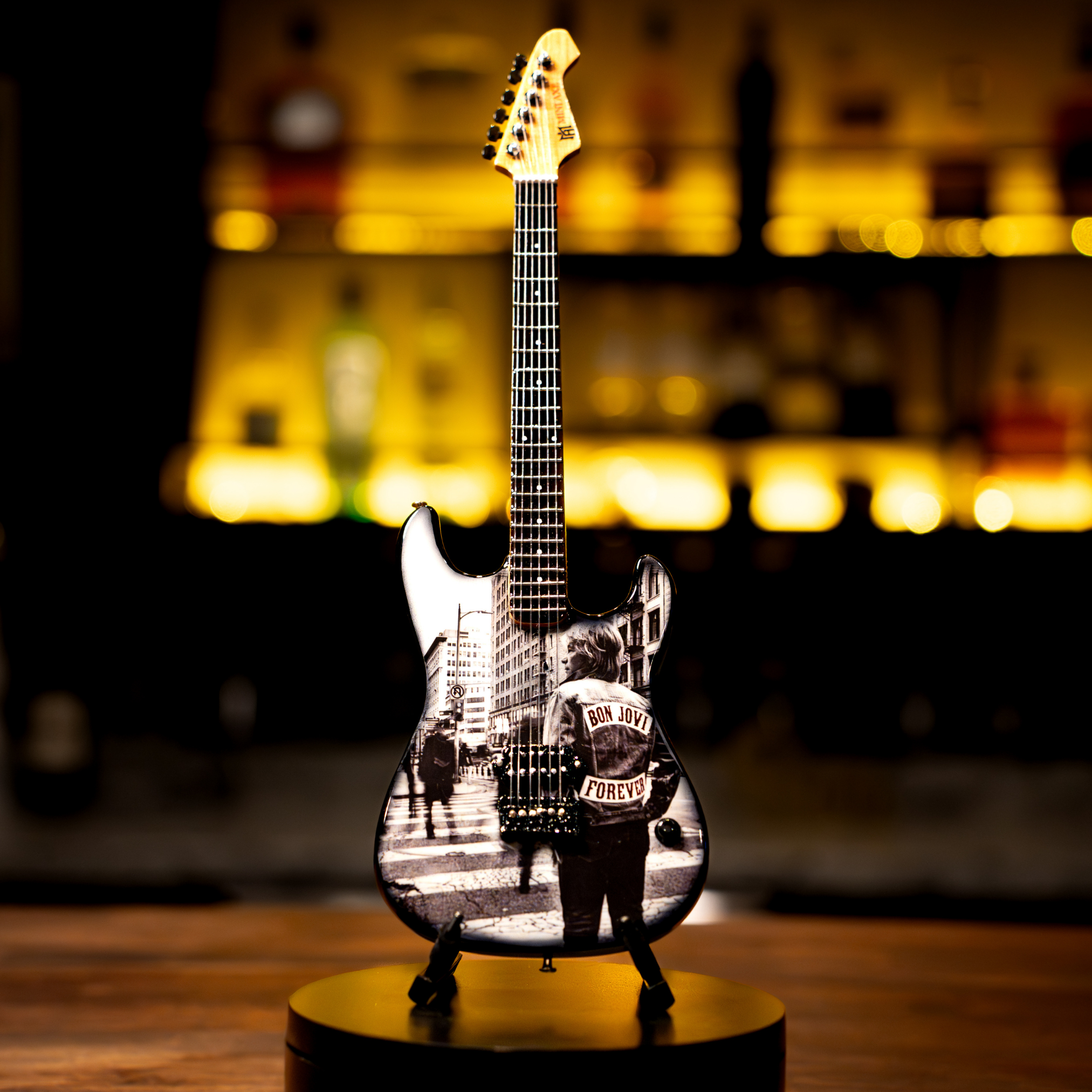 Bon Jovi Forever Album Miniature Guitar