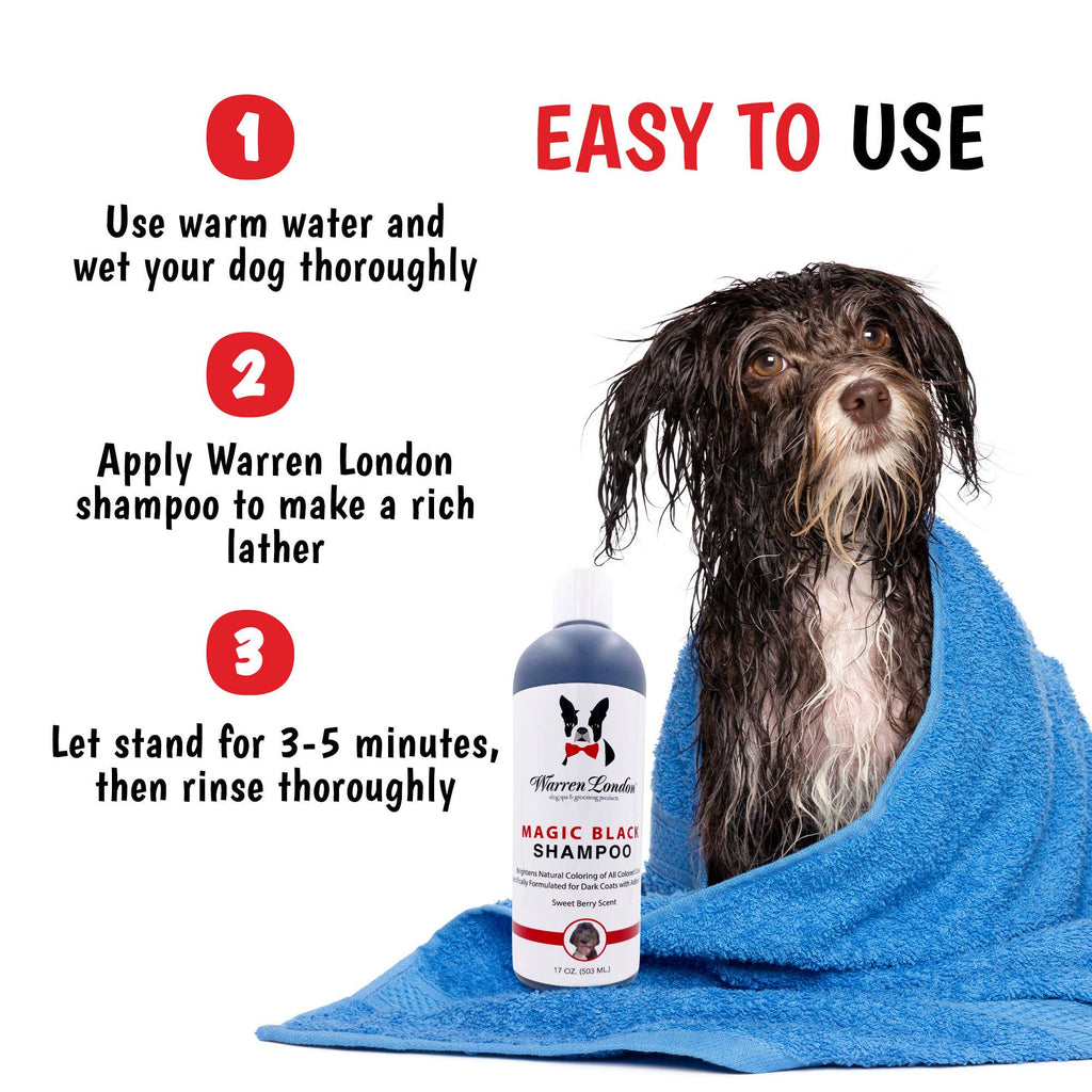 🖤🐶 Magic Black Brightening Dog Shampoo – Enhance Shine & Deepen Dark Coats Naturally ✨🛁