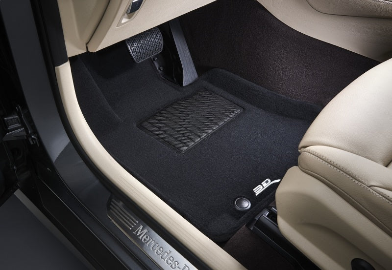 3D MAXpider 09-17 Chevrolet Traverse w Bench 2nd Row Elegant 1st 2nd 3rd Row - Floor Mat Set (Black) L1CH06004709