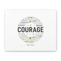 Courage Word Cloud Canvas | Fresh-Start Minimalism art print