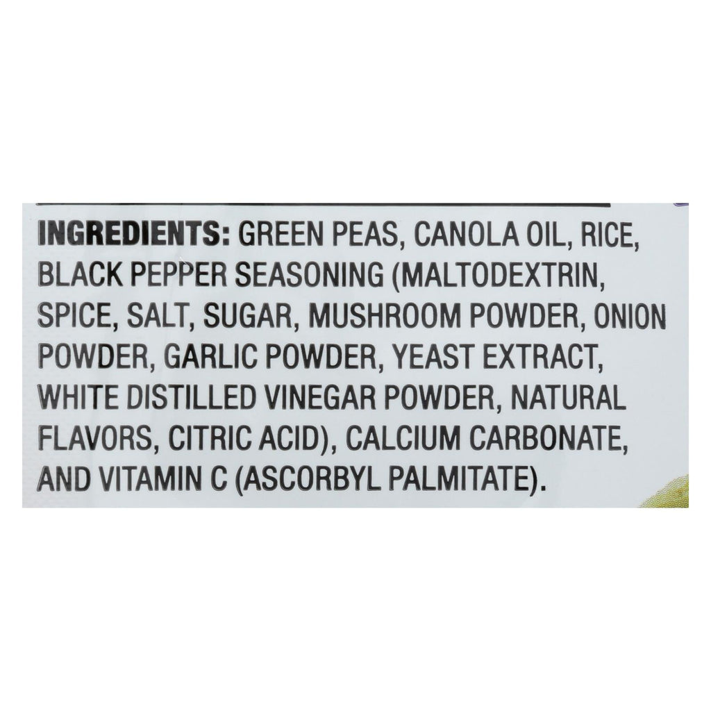 Calbee Harvest Snaps Black Pepper Green Pea Crisps, 3.3 oz, Pack of 12