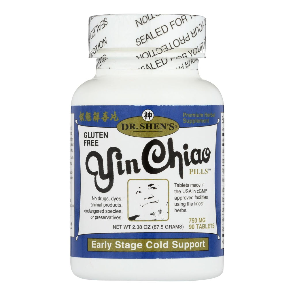 Dr. Shen's Yin Chiao Cold & Flu Tablets, 750 mg, 90 Count