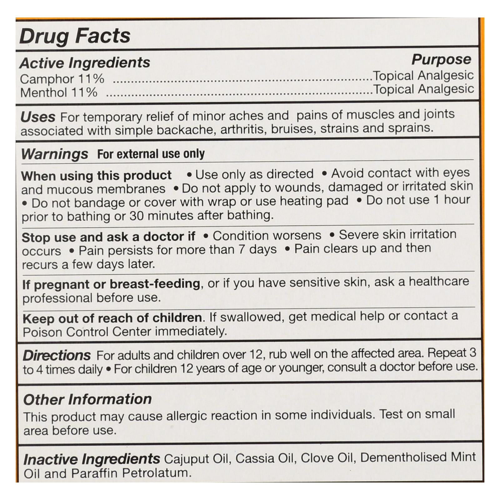 Tiger Balm Pain Relief Ointment - 6 Pack, 0.63 Oz Each