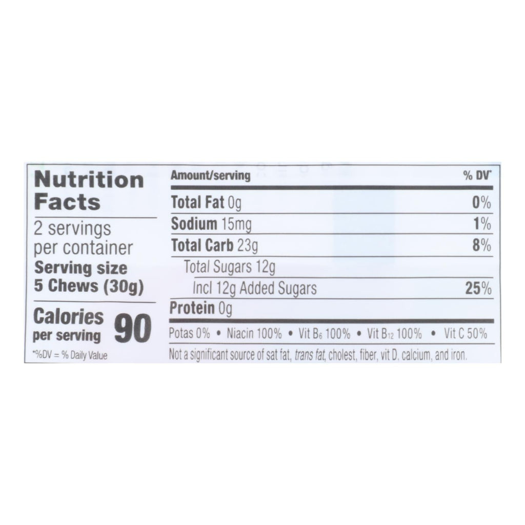 Pro Bar Bolt Energy Chews - Organic Raspberry - 2.1 oz (Case of 12)
