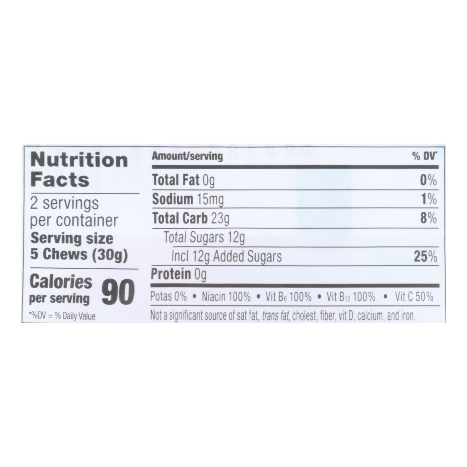 Pro Bar Bolt Energy Chews - Organic Raspberry - 2.1 oz (Case of 12)