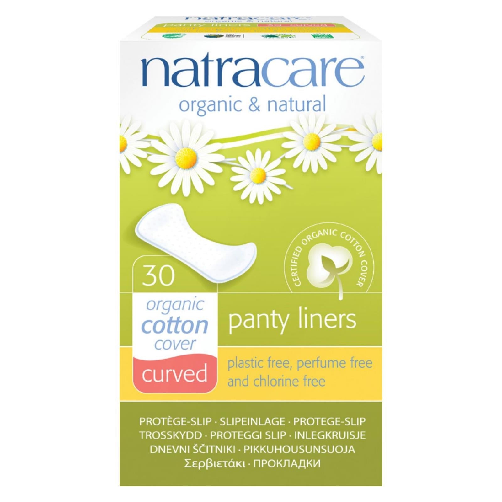 Natracare Curved Pantyliners 30 ct (Pack of 2)