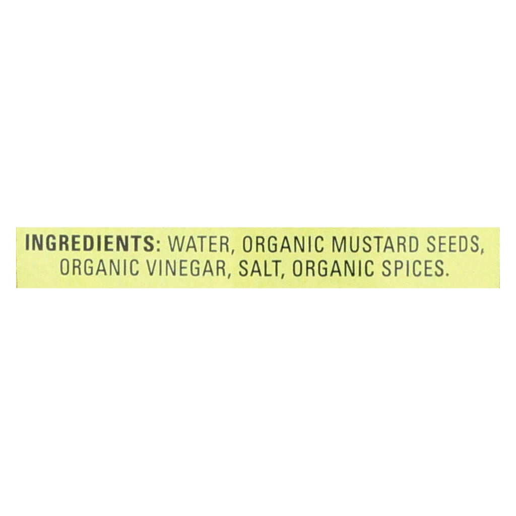 Organic Ville Organic Stone Ground Mustard (12 x 12 Oz.)