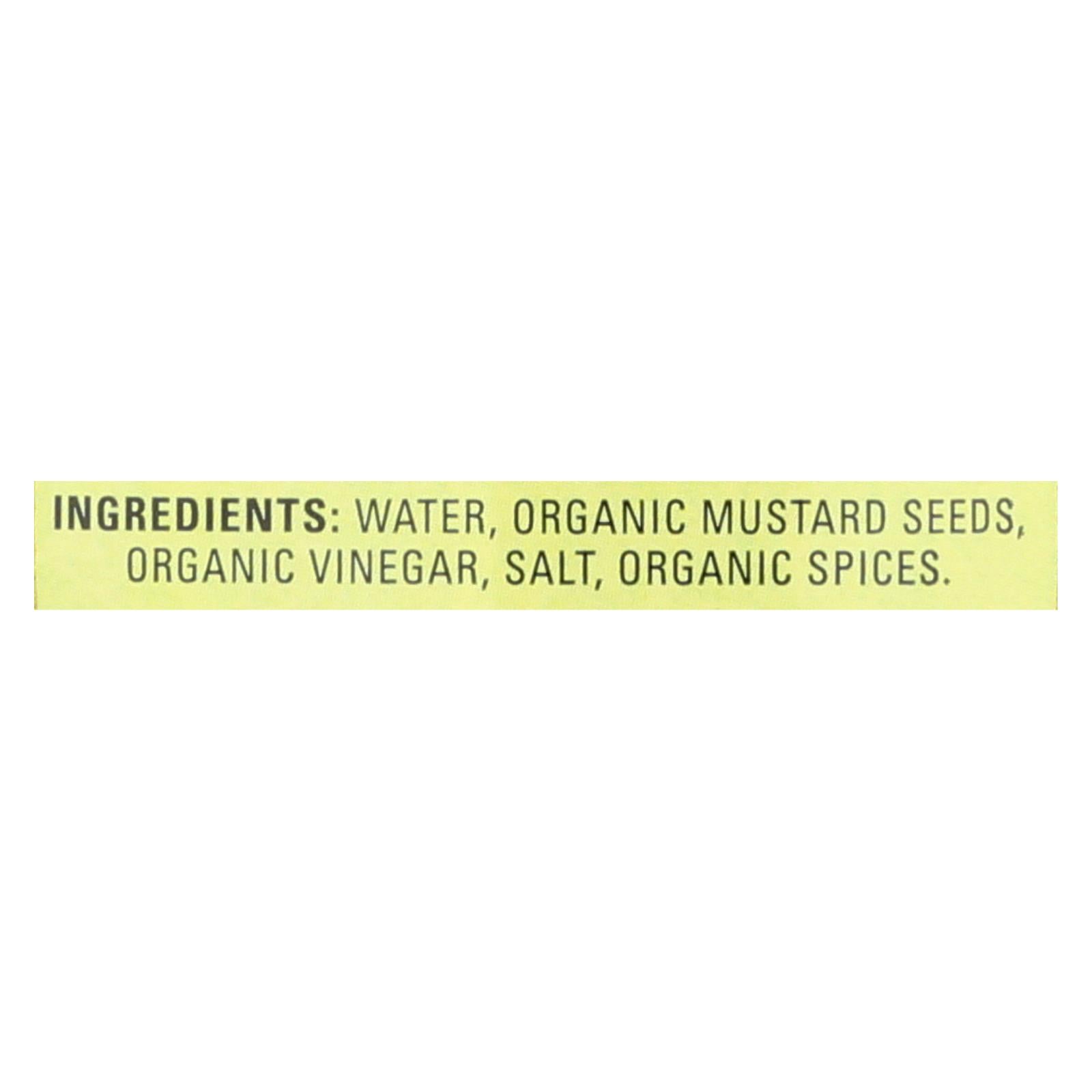 Organic Ville Organic Stone Ground Mustard (12 x 12 Oz.)