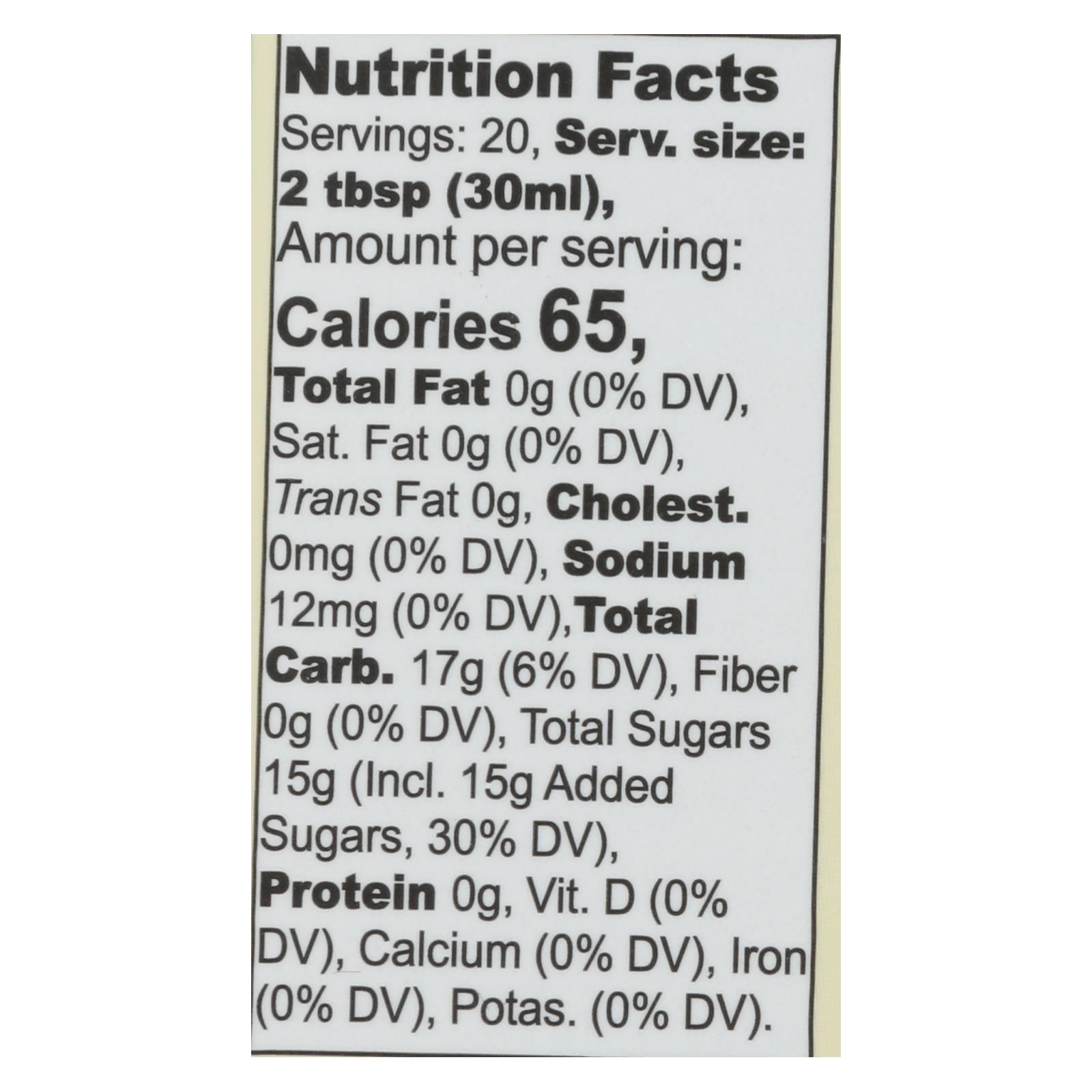 Wholesome Organic Pancake & Waffle Lite Syrup, 20 Fl Oz (Pack of 6)