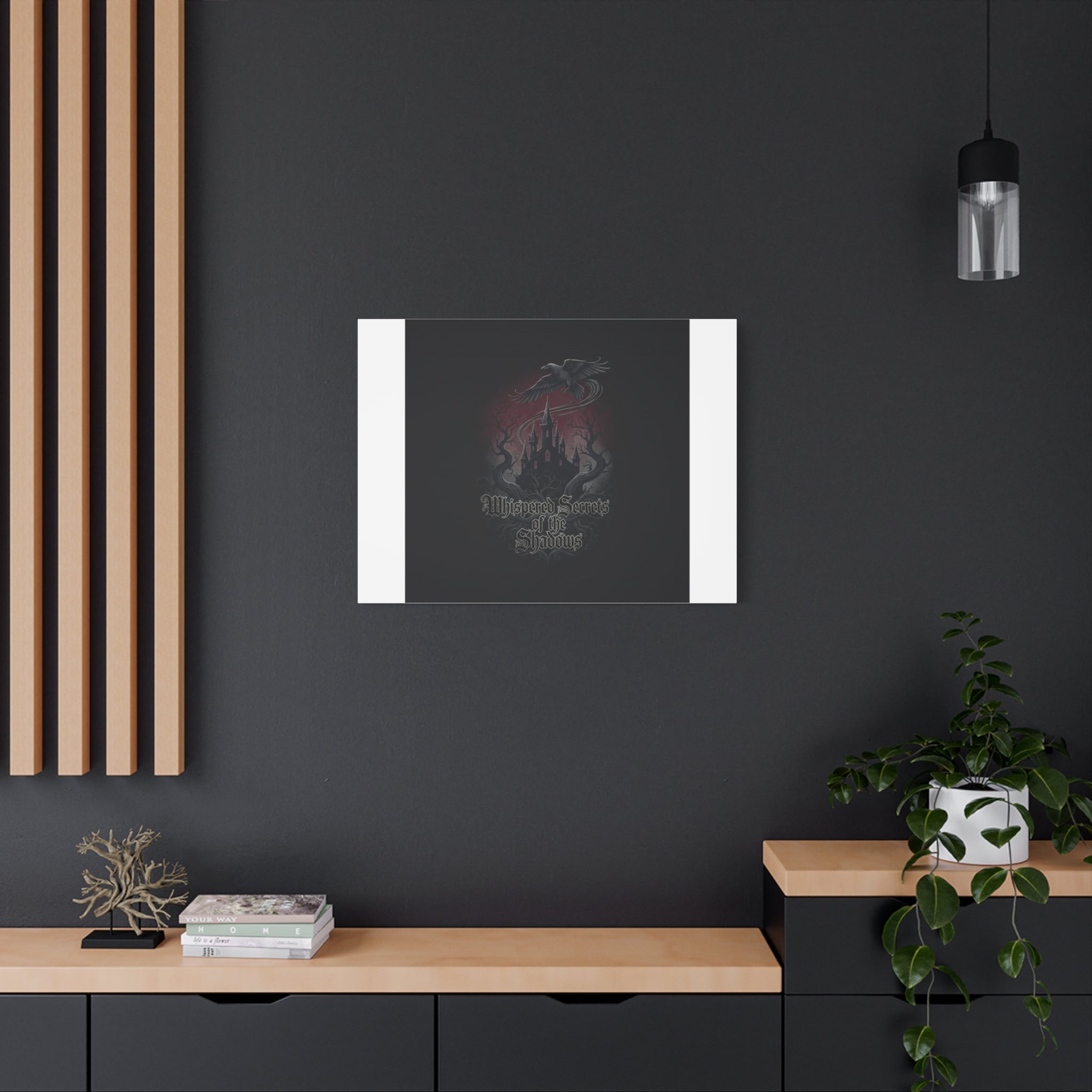 Whispered Secrets of the Shadows Castle Wall Art, Matte Canvas | Gothic Medieval Decor