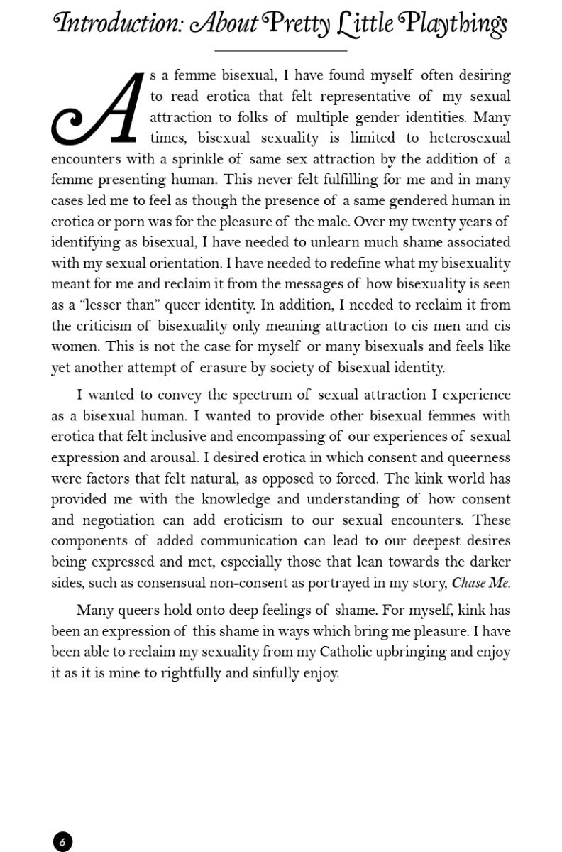 Zine - Pretty Little Playthings: Queer, Kinky Stories (Queering Consent) - By Jessi Joan
