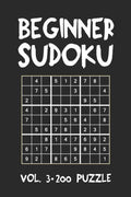 Beginner Sudoku Vol.3 200 Puzzle: Puzzle Book, hard,9x9, 2 puzzles per page
