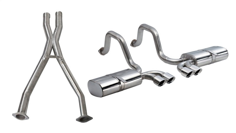 Corsa Performance 2.5" Dual Rear Exit Cat-Back Exhaust System with Twin 3.5" Tips
