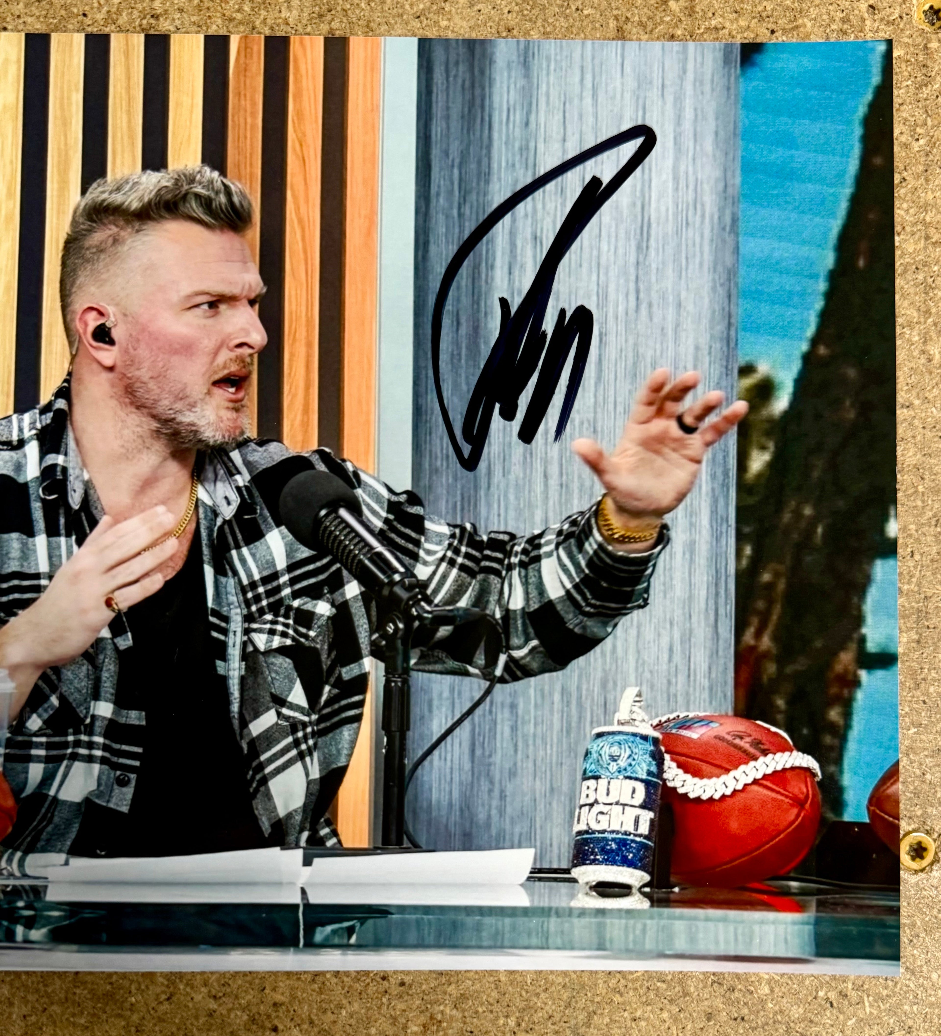 Commentator Pat McAfee Show Signed WWE 8X10 Photo With JSA COA