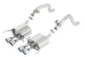 Borla 14-15 Chevy Corvette C7 w/ AFM w/o NPP Atak Rear Section Exhaust Quad Rd RL Tips 11878