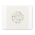 Doodle Circle Line Drawing Matte Canvas, Hand-Drawn Sketch Art